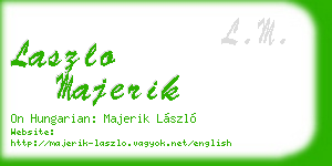 laszlo majerik business card